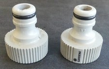 Lot 2 embouts gris plastique