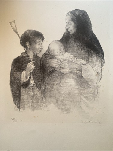Lithographie jacqueline verly - lithographie,