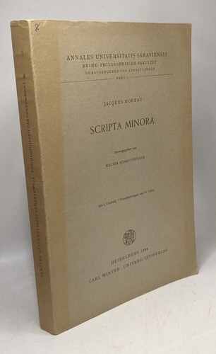 Jacques moreau scripta minora - scripta,