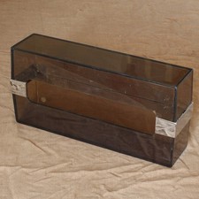 Boite à mouchoirs Vintage Plexiglas Fumé Michel DUMAS Déco Design 70's