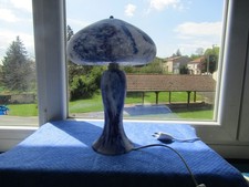 Lampe champignon en verre