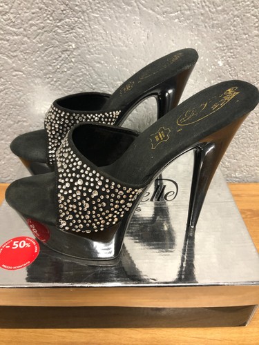 Mules soisbelle noires strass - soisbelle,