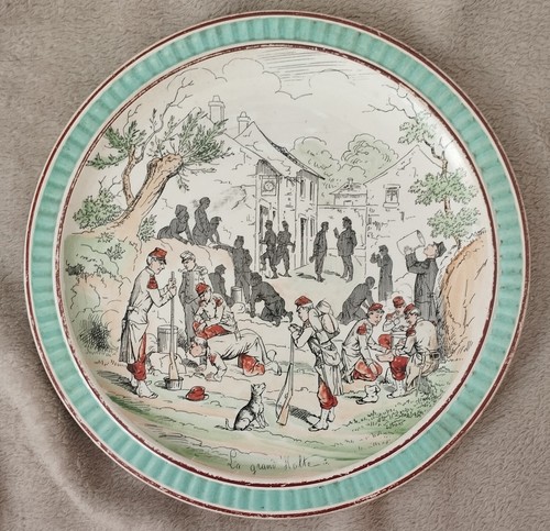Ancienne assiette creil - ancienne,
