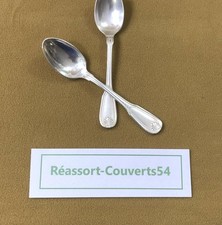 1 cuillère à moka / café expresso ERCUIS modèle COQUILLE MAINTENON métal argenté