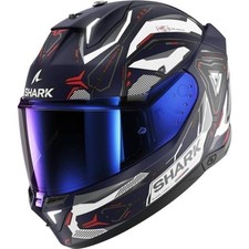 Casque Intégral Moto Shark Skwal I3 Linik Matt Bleu Blanc Rouge