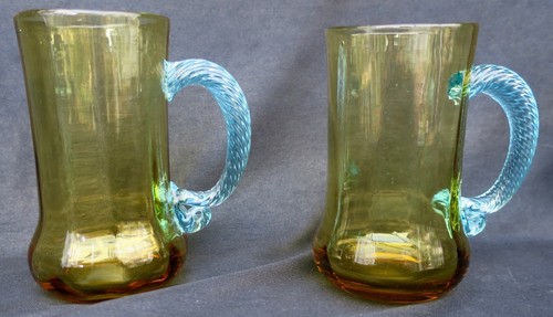 Anciennes chopes verre - chopes,