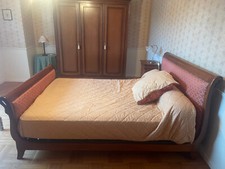 Lit Louis Philippe en 140cm capitonné très bon état