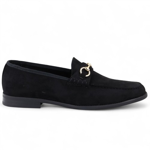 Homme noir mocassin - noir, daim