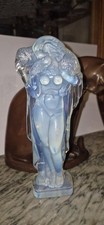 Naïades Sabino Paris Art Deco  Femme Au Mouton OPALESCENT H17,5cm DESIGN DU XXe