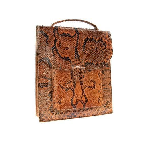 Sacoche vintage 60s peau - peau, de