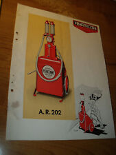 FEUILLET TECHNIQUE D EPOQUE POMPE A ESSENCE CHAR BOUTILLON AR 202