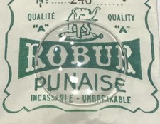 Verre Plexi ROBUR punaise NOS montre mécanique  350 à 399 (3,50 à 3,99 mm)- PH08