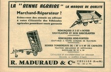 Publicité ancienne la benne