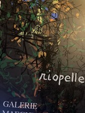 Riopelle affiche originale Lithographie 1968 abstrait Canada Quebec abstraction