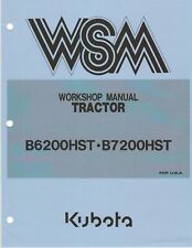 Kubota B 6200 Hst , B 7200 Hst - Workshop Manuel - Reparaturhandbuch Sur Papier