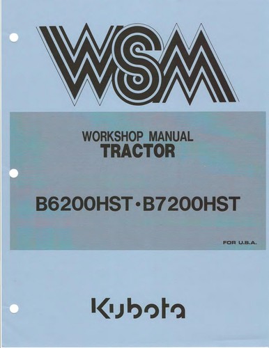 Kubota 6200 hst b - kubota, 7200