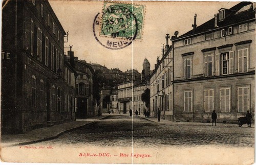 Cpa bar duc rue lapique - cpa,