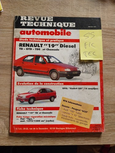 Revue technique renault 9 - technique, 19