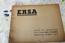 catalogue 17 de pièces détachées ERSA POUR TRACTION avant  CITROËN 7&11
