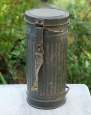 Boitier MAG masque allemand MASK CANISTER avec nom + Feldpost nummer QAL25MAG001