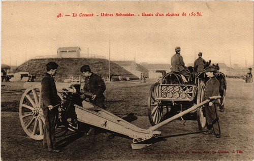 Old postcard creusot - le,