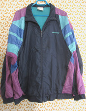 Veste Adidas nylon 90'S Polyamide Vintage marrine violet Jacket Homme - 186 / XL