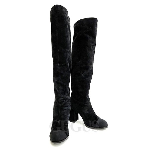 Chanel over the knee boots - chanel,