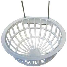 Nid plastique ouvert avec crochet blanc en metal pour canaris DUVO
