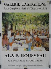 Rousseau Alain	Galerie Castiglione	1989 Affiche Originale Exposition
