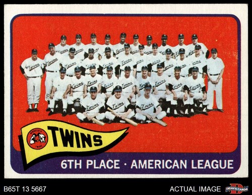 1965 topps twins team - topps,