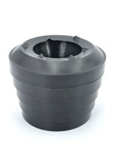 Joli petit encrier pour bureau en bakelite noire datant des années 1930s,