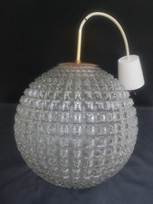Lustre boule 1960 Verre pointe