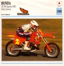HONDA CR 500 Japauto HRX Eddy LAWSON 1989 : Fiche Moto #000940