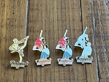 4 PIN PINS OLYMPIC OLYMPIQUE ALBERTVILLE 92 1992 JO VANDYSTADT ARTHUS BERTRAND