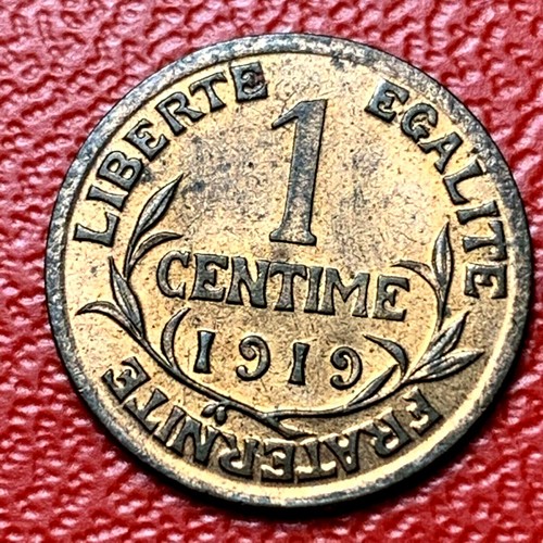 4232 rare 1 centime - 1, 1919