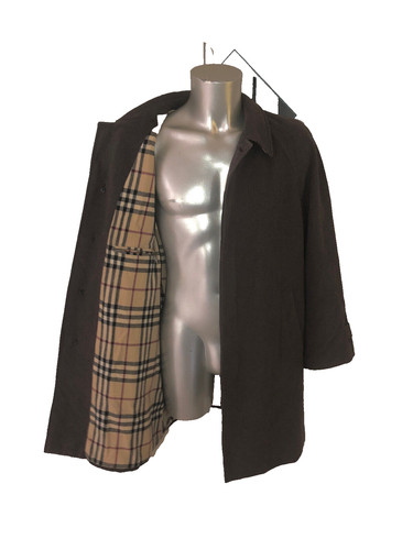 Manteau laine mérinos marron - manteau,