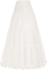 Jupon Cancan Blanc Longueur Cheville Pour Femmes En Tulle Dur