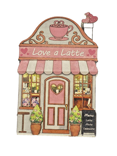 New valentines block wood - valentines,