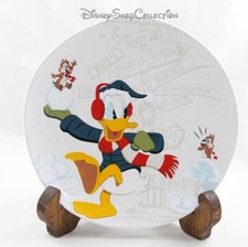 Assiette à dessert HOLIDAY LODGE Disney Donald neige Noel 20 cm (VIMO)