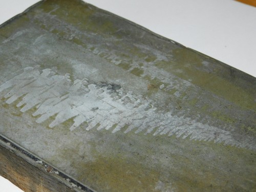Ancienne plaque imprimerie - plaque,