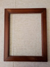 Ancien cadre 5F bois pitchpin feuillure 35 cm x 27 cm frame photo gravure marine