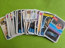 (181) lot de 4 cartes GROS choix star wars  AUCHAN 2025  puissante est la force