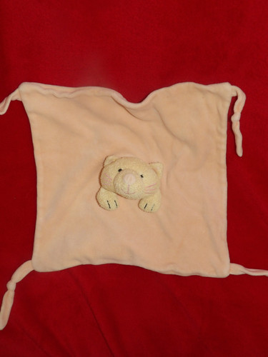 Doudou plat chat tigre beige - tigre,