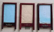 Lot 3 cadres Photo Bois à Poser avec Verre Décor Laiton - Style Empire  bon état