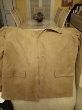 Veste peau de pêch,  maron, taille L, Polyester Atlas for men 