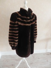 Manteau en mouton doré, très "couture", chaud et élégant, T38-40