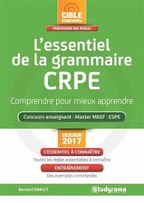 Crpe L'essentiel de la grammaire, BERNARD BARLET