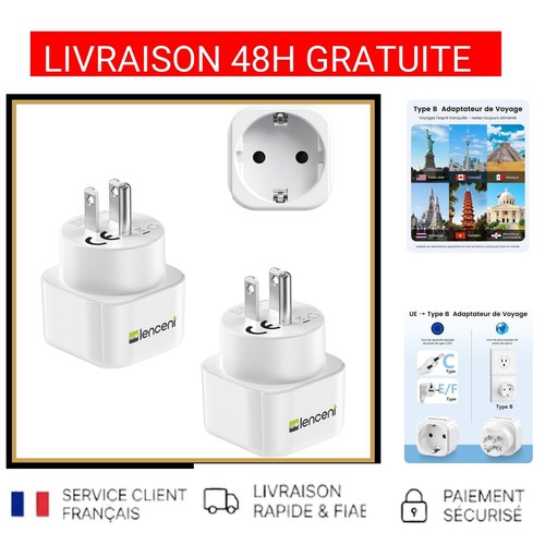 Adaptateur prise voyage - adaptateur,