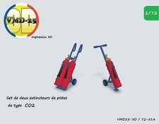 Set 01 - Extincteur de piste (Co2) Armée Française  - 1/72 