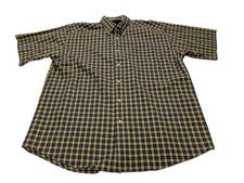 Chemise Tommy Hilfiger bleu et jaune manches courtes taille L #281msch